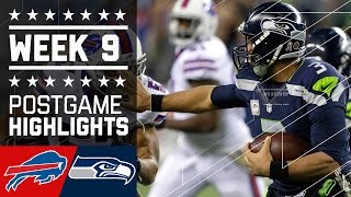 Bills vs Seahawks  NFL Week 9 Game Highlights [upl. by Tiffanle]