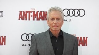 Michael Douglas  Marvels AntMan World Premiere Red Carpet [upl. by Ellehcyt]