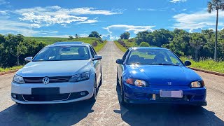 HONDA VTI TURBO vs JETTA TSI STAGE 3  Quem Será o Rei do Asfaltoquot [upl. by Yelrah624]