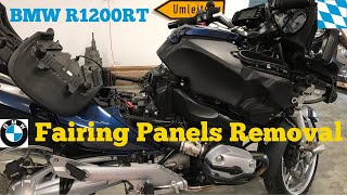 BMW R1200RT Fairing Panel Removal 20052013 [upl. by Arraet]