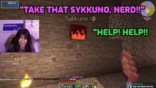 Every time Miyoung tried to kiII Sykkuno Abes Minecraft Server Day [upl. by Alleahcim]