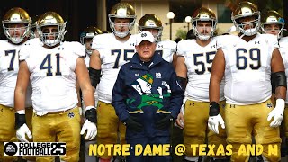 NOTRE DAME AT TEXAS A AND M  WEEK 1 AUGUST 312024 730 PM [upl. by Rendrag]