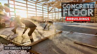 My Dream Shop Ep20 Pouring the Concrete Floor [upl. by Burrton948]