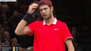 Novak Djokovic vs Karen Khachanov PARIS 2018 FINAL [upl. by February]