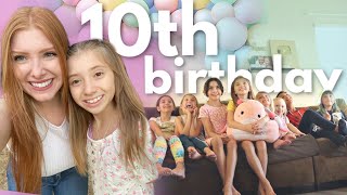 Lilias 10th BIRTHDAY sleepover w 10 GIRLS help [upl. by Kent615]