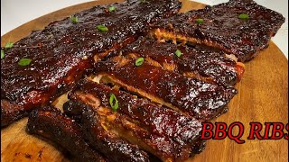 Oven BBQ RIBS Super Easy Baked Ribs Recipe Tender amp Flavorsome [upl. by Craddock107]