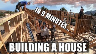 Building A House In 9 Minutes A Construction TimeLapse [upl. by Akinyt961]