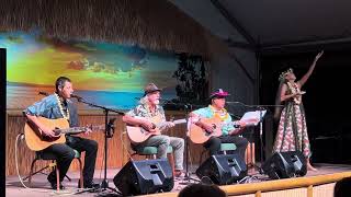 Shem Kahawaii quotKa Wai Lehua Aala Ka Honua quot at George Kahumokus Slack Key Show on Maui [upl. by Acnaiv]