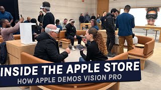 Inside The Apple Store  A Vision Pro Demo [upl. by Akimahs]