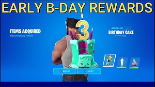 How to Get the Birthday Rewards Early in Fortnite Chapter 2 Season 4 [upl. by Giacobo]