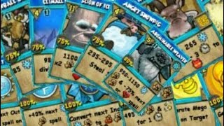 Wizard101 All Learnable Ice Spells 1160 [upl. by Latsyrcal]