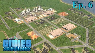 Simple and Efficient Industrial Layout  Cities Skylines  Ep 6 [upl. by Serica]