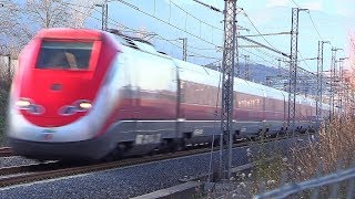 Treni Alta Velocità in transito a 300 kmh • GIORNO e NOTTE • AV RomaNapoli • Ceccano Frosinone [upl. by Terbecki979]