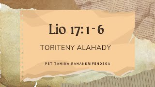 Toriteny Alahady Lio 17 1  6 [upl. by Pavel595]