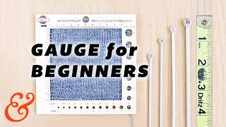 KNITTING GAUGE for Total Beginners and Troubleshooting Gauge [upl. by Nnylarat]