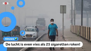 Scholen in India dicht vanwege smog [upl. by Musihc]