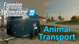 Farming Simulator 22 Tutorial  Animal Transport [upl. by Orlene675]