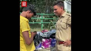 HELMET கடையவே காலி பண்ணிட்டாருஇப்படி ஒரு சூப்பர் POLICEஆ ROAD ல வர எல்லாருக்கும் SURPRISE [upl. by Haymes]