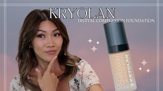 Kryolan Digital Complexion Foundation FULL DAY WEAR TEST  Nadia Ngo [upl. by Atibat269]