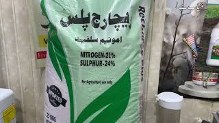 Amunium sulfate granular fertilizer for crops  Rechage plus Alnoor agro  NS fertilizer Kissan Ghar [upl. by Lucania805]