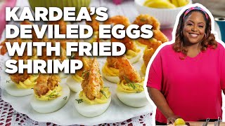 Kardea Brown’s Deviled Eggs with Fried Shrimp  Delicious Miss Brown  Food Network [upl. by Navap]