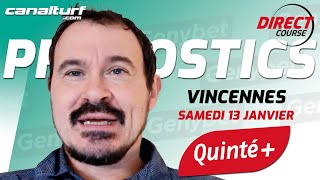 Pronostic Quinté et des courses PMU du Samedi 13 janvier 2024  En partenariat avec GenybetTurf [upl. by Soma415]