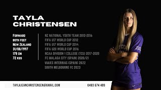 Tayla Christensen  Football Highlight Reel 2023 [upl. by Agretha]