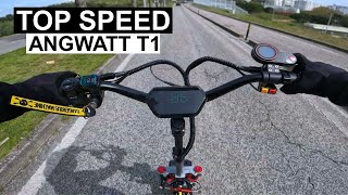 ANGWATT T1  GPS SPEED TEST AND ACCELERATION [upl. by Yecaw]