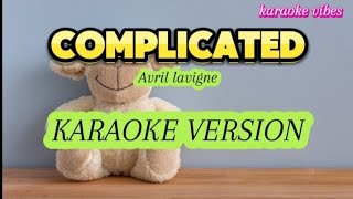 COMPLICATED Avril Lavigne KARAOKE [upl. by Leibrag]