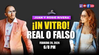 Juan y Rosie Rivera  ¡In Vitro ¿Real o Falso [upl. by Cilurzo585]