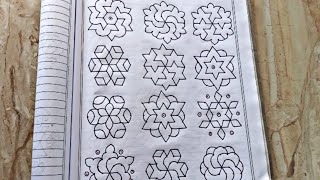 7×4 புள்ளி கோலங்கள் Easy dot kolam designs for beginners Easy rangoli Easy Dot kolam muggulu [upl. by Norramic]