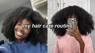 MY HAIR CARE ROUTINE FOR STRONGER NATURAL HAIR  type 4 🌀✨ [upl. by Jezebel]