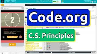 Codeorg Lesson 74A Conditionals Practice  Answer Tutorial  Unit 4 CS Principles 2023 [upl. by Strait11]