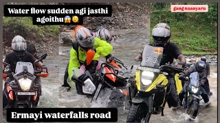 ermayiwaterfalls WATERCROSS 😱🥵☠️ vstrom250 viralvideo ktm250adventure xpulse200 duke250 [upl. by Beattie468]