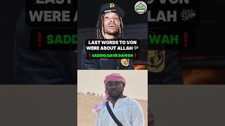 Brother Saddiq shares his islamic talk with rapper Von [upl. by Sergio]