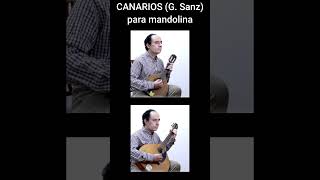 Aprende a tocar Canarios de Gaspar Sanz en Mandolina [upl. by Akehsyt]