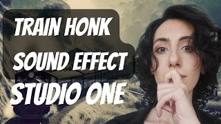 How to make train horn sound effect sound design in Studio One tutorial [upl. by Ahsened]