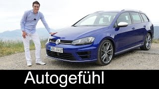 New Golf R Variant 2016 FULL REVIEW test driven DSG AWD 300 hp HOT ESTATE  Autogefühl [upl. by Osrock]