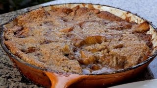 How to make Southern Peach Cobbler on a Kamado Joe  Recipe [upl. by Itsrik]