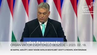 Orbán Viktor 68 nappal a pedofil bűntársának elengedése előtt beszélt a pedofilokról [upl. by Bucella]