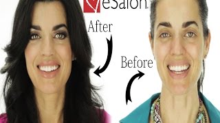 ESalon Review  How To Cover Gray Hair  Hair Tutorial [upl. by Ylam]