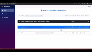 Syncfusion Component Basics Tutorials  2  Create Navbar using Syncfusion Blazor component [upl. by Warton199]