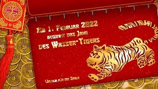 Jahr des Tigers 2022 ist da MondNeujahr 2022 Was bringt das Jahr des Tigers Chinesisches Neujahr [upl. by Rebane]