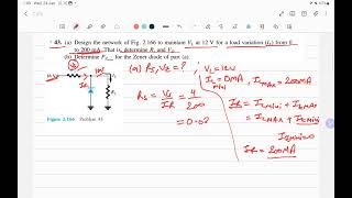 SolutionQ43Chapter 2Zener diodeRobert boylestad Electronics book [upl. by Santini]