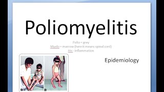 PSM 212 Polio Poliomyelitis Epidemiology PAN AFP Acute Flaccid Paralysis Surveillance indicators [upl. by Cchaddie184]