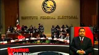 Resumen de Noticias del Congreso en lengua de señas mexicana [upl. by Nosiddam650]