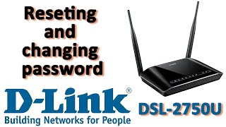 How to Reset Dlink DSL 2750U Default password of Dlink modem DSL2750U [upl. by Allebasi]