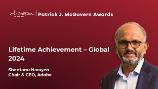 Chiratae Ventures Patrick J McGovern Awards 2024 Lifetime Achievement Global  Shantanu Narayen [upl. by Cacia]