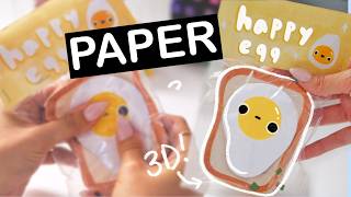 paper squishy ✨ NO FOAMPAINT paper squishy tutorial 2024 new  CUTE CRAFT SUMMER DAY 3 [upl. by Seema344]