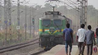 Valsad WAG 9  DEAD Sabarmati WDG 4 With High Speed CONCOR Freight [upl. by Oiragelo]